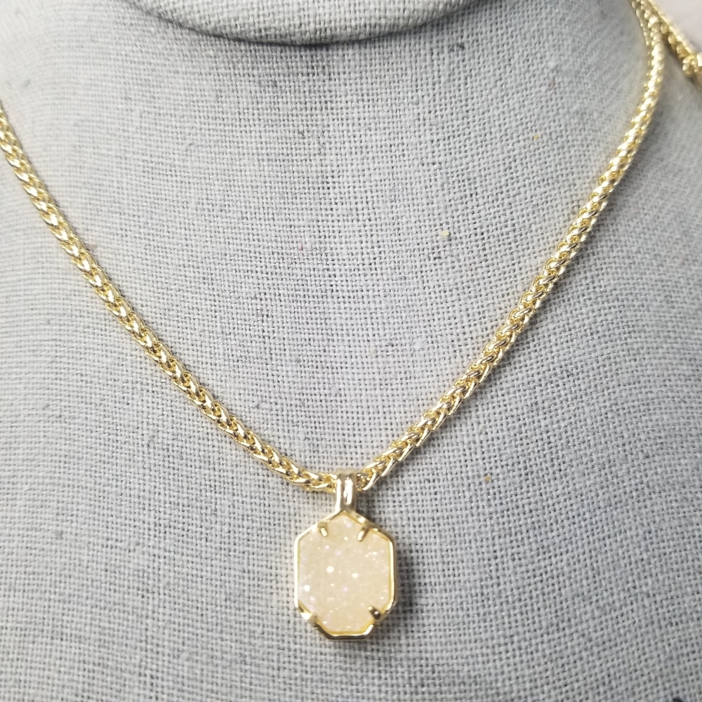 Kendra Scott 10" gold tone necklace RARE NWT